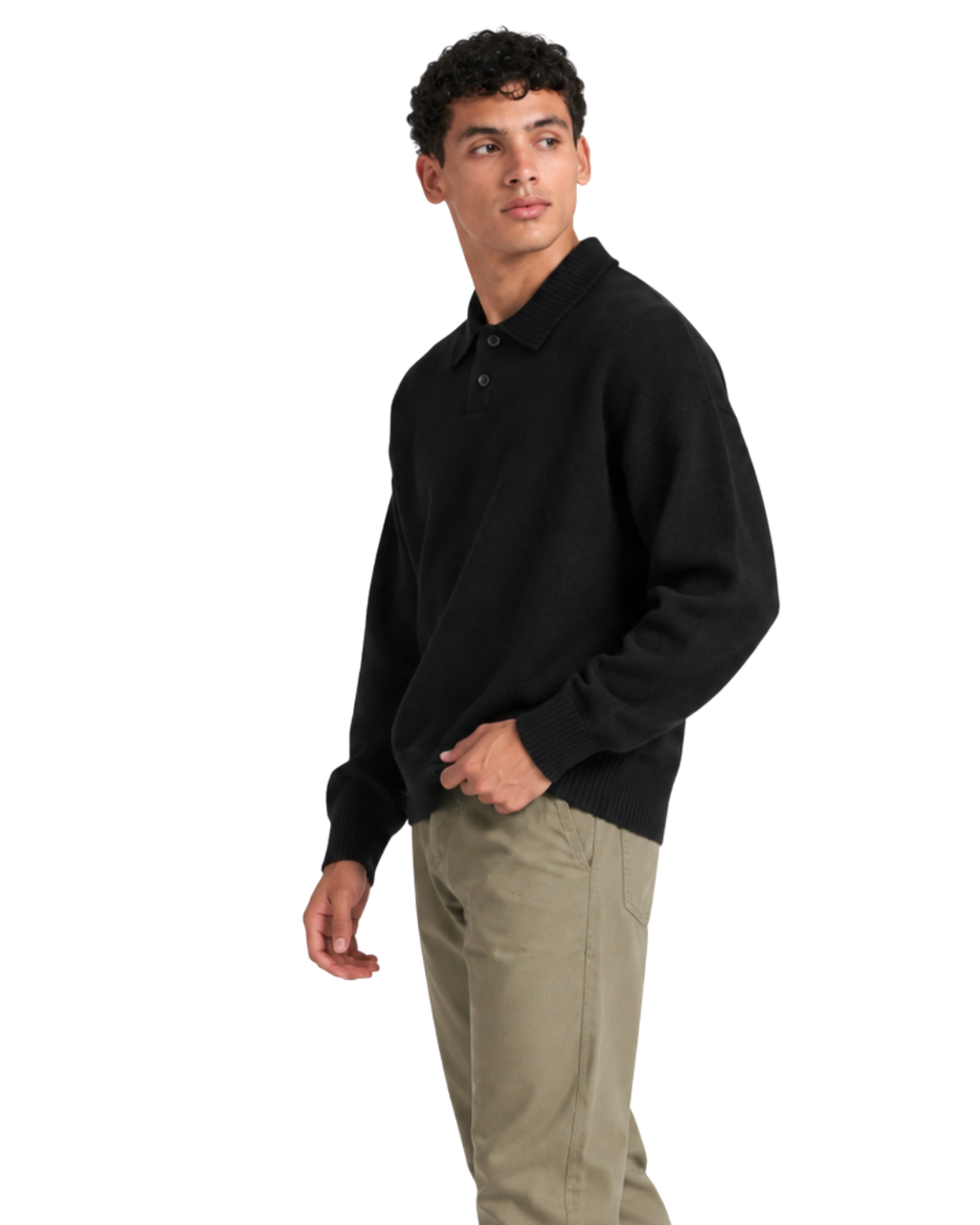 Knit Polo Sweater