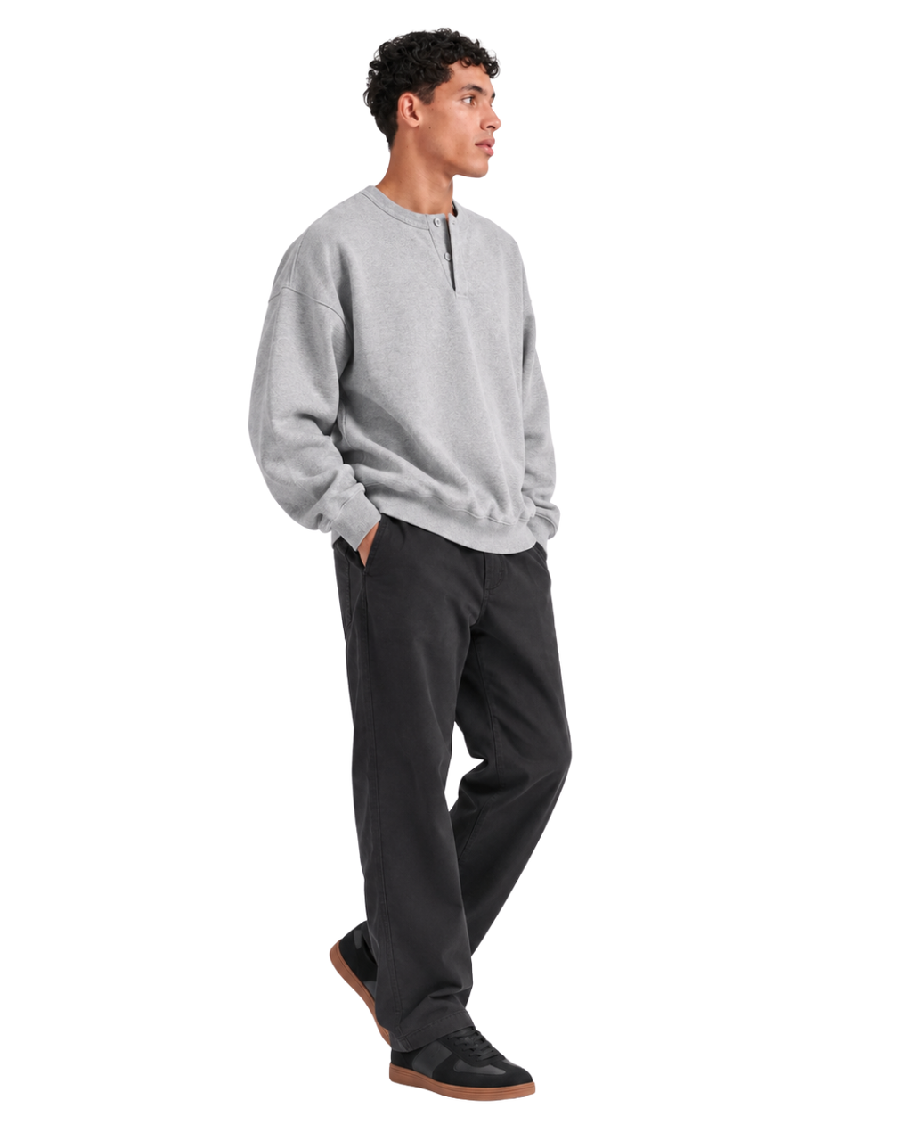 Henley Crewneck