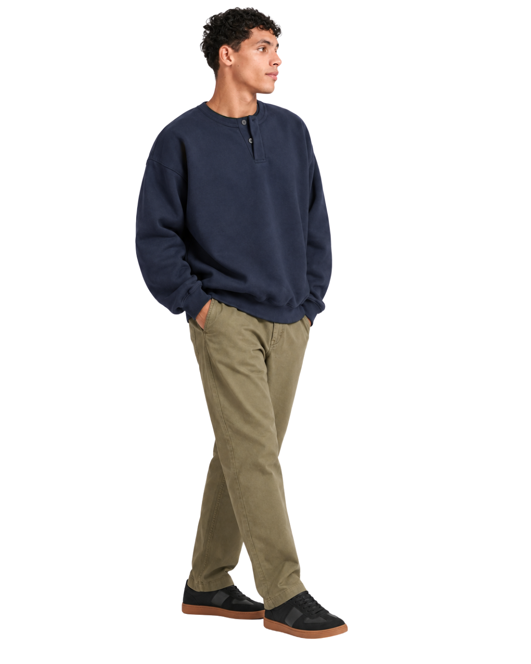 Henley Crewneck