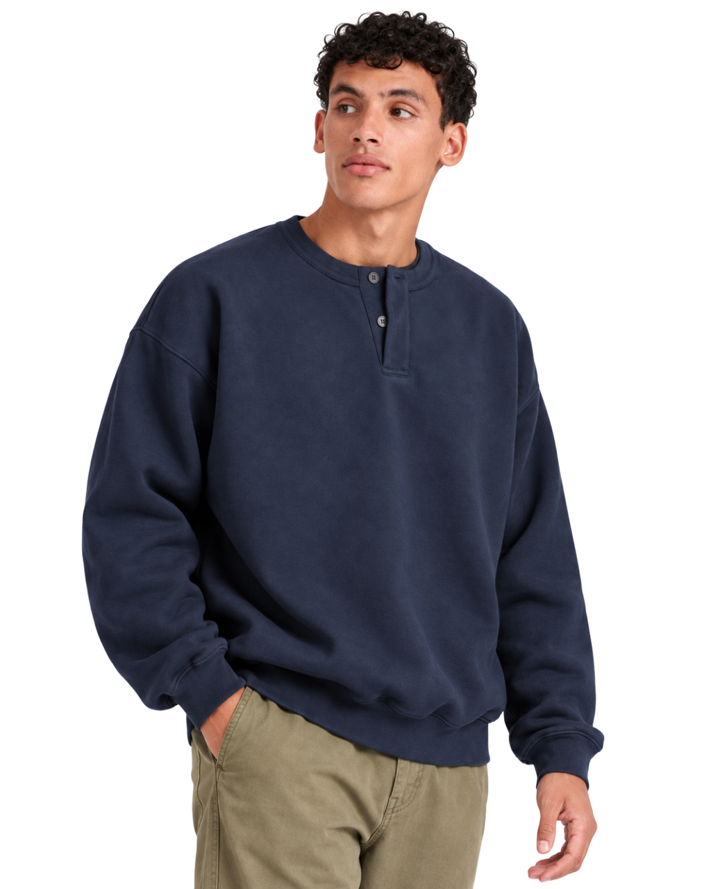 Henley Crewneck