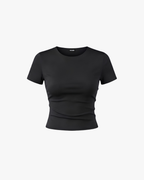 Dual-Layer Short Sleeve Top