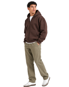 Drop Shoulder Zip-Up