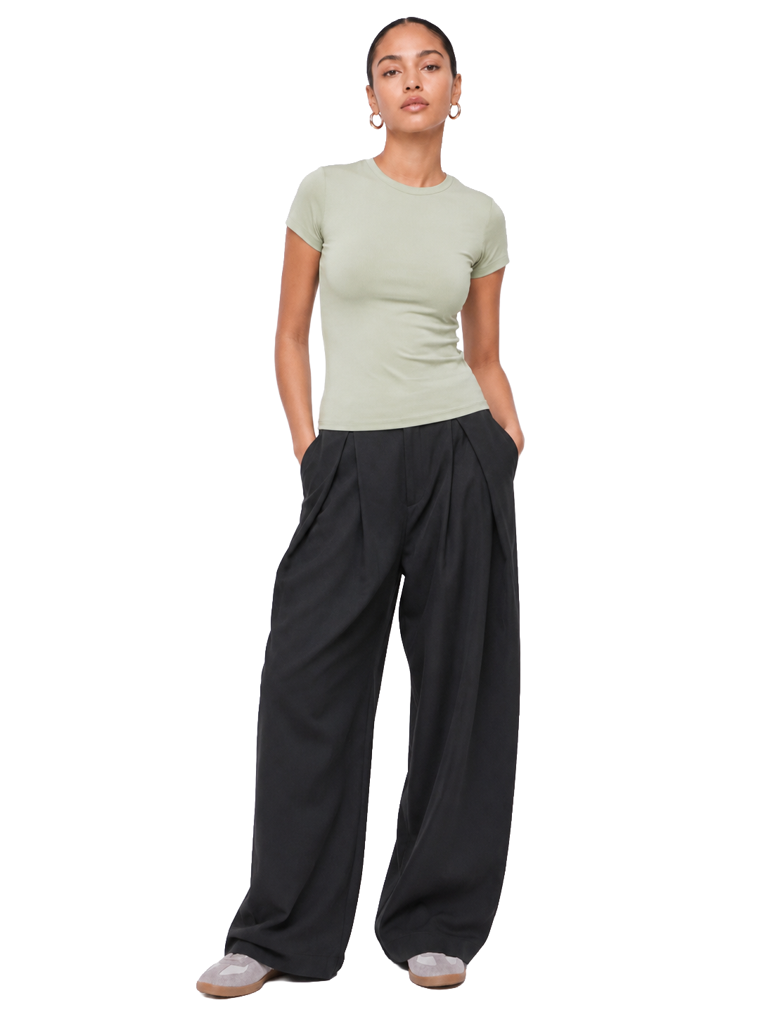 Dual-Layer Short Sleeve Top
