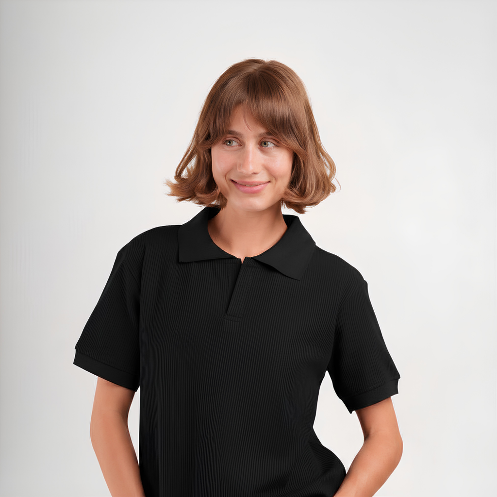 Knit Polo Tee