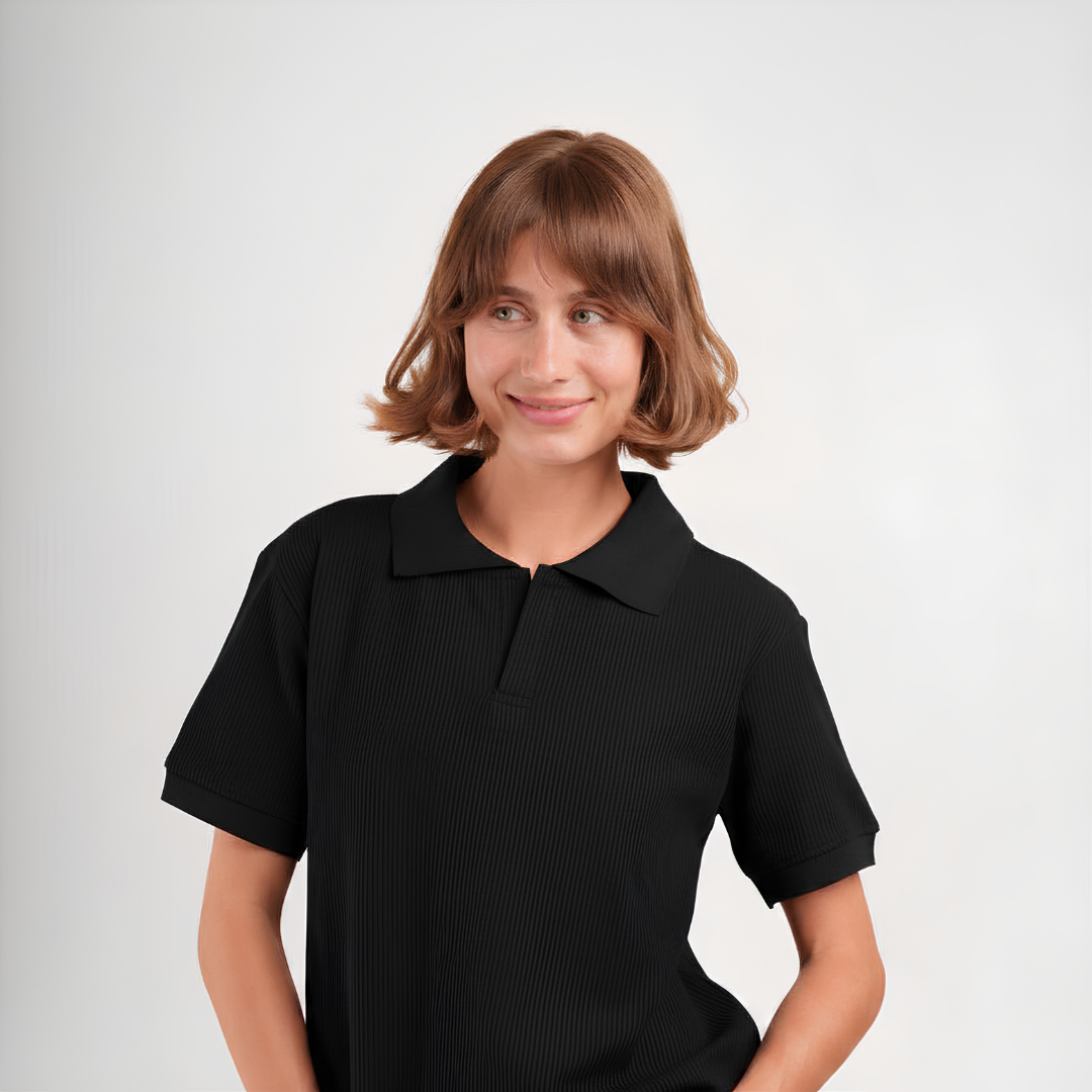 Knit Polo Tee