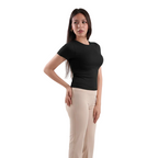 Dual-Layer Short Sleeve Top