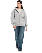 Drop Shoulder Zip-Up