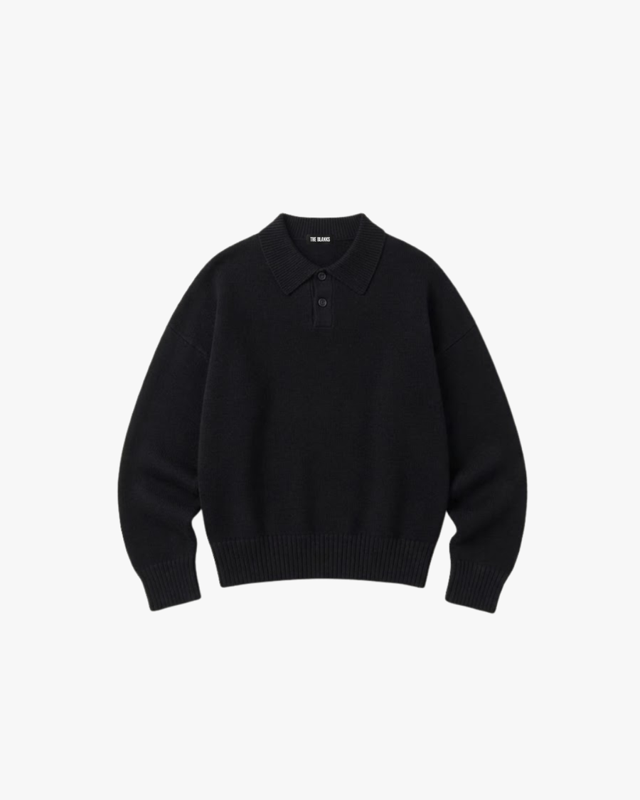 Knit Polo Sweater