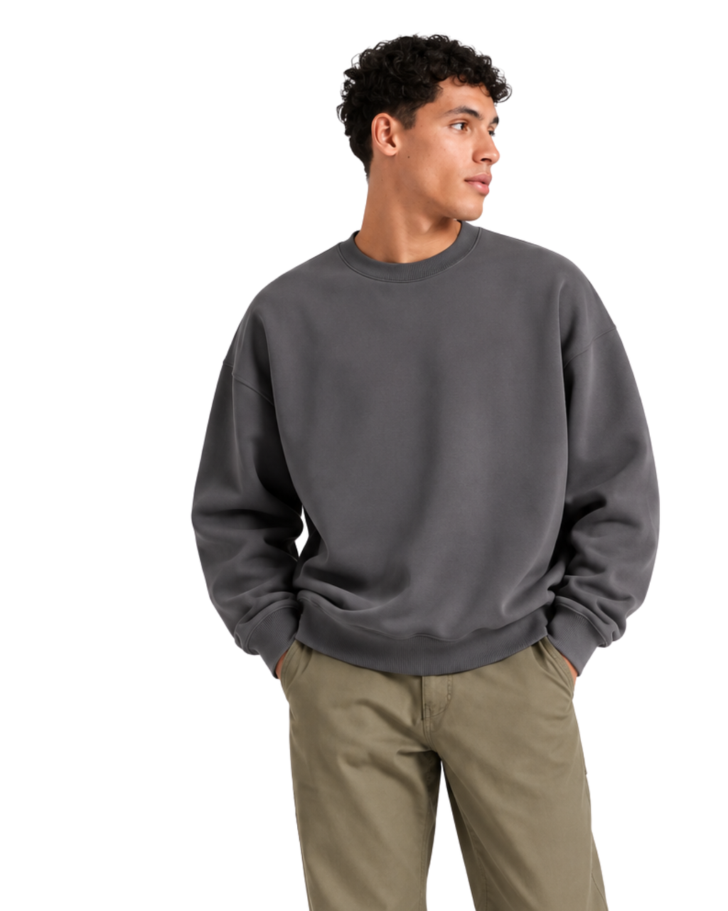 Drop Shoulder Crewneck