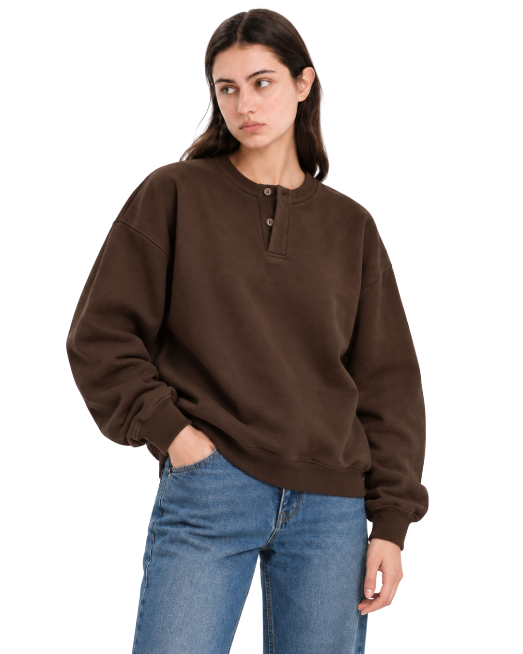 Henley Crewneck