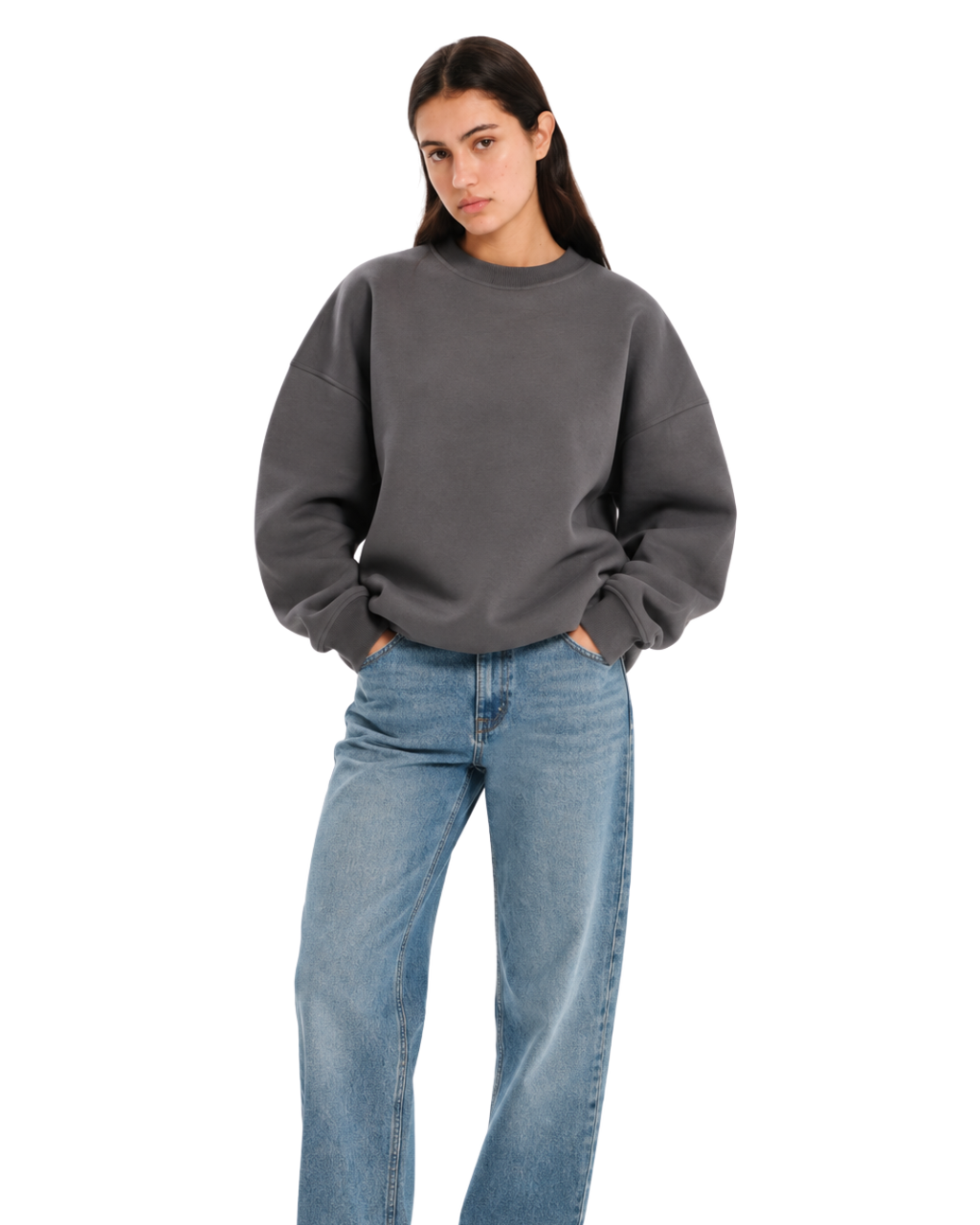Drop Shoulder Crewneck