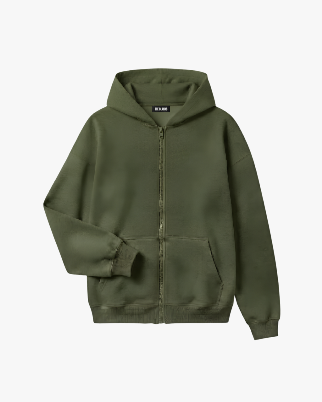 Drop Shoulder Zip-Up