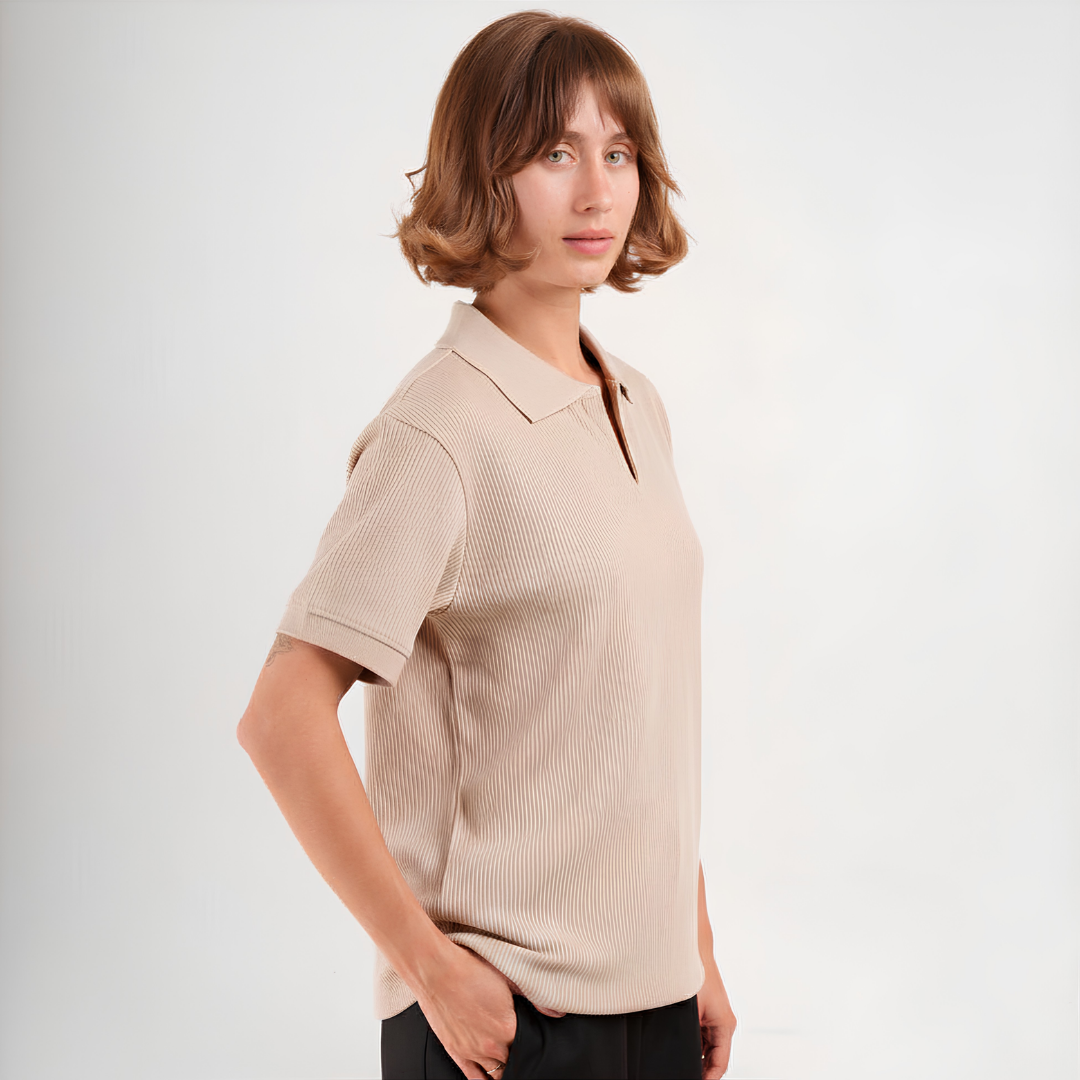 Knit Polo Tee