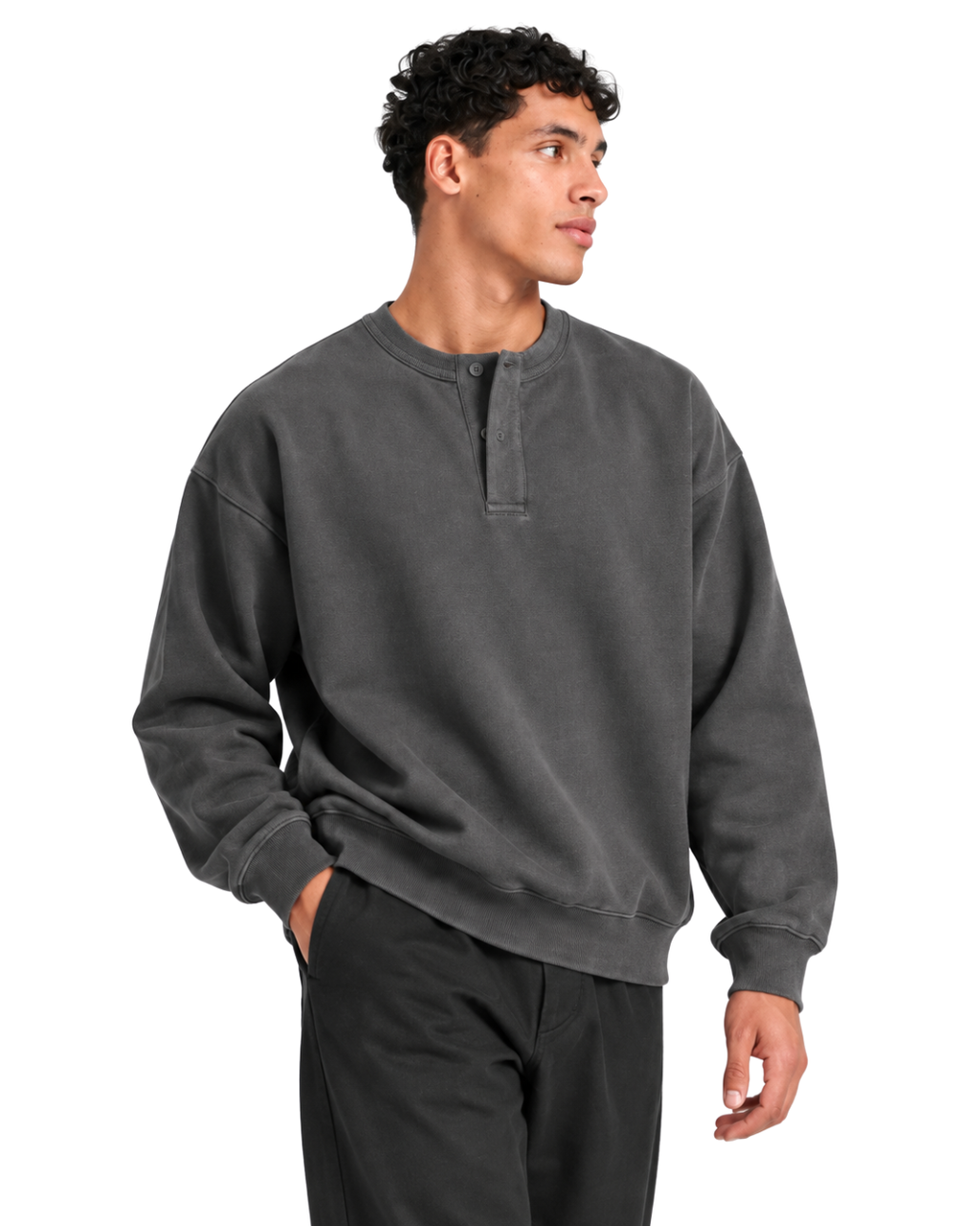 Henley Crewneck