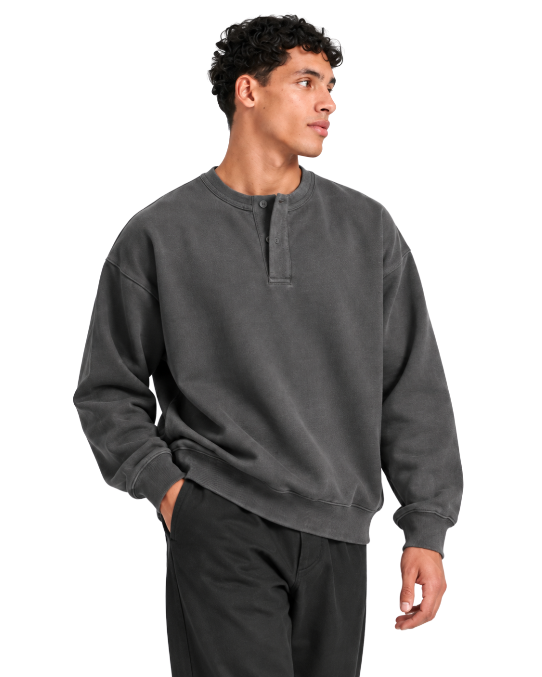 Henley Crewneck
