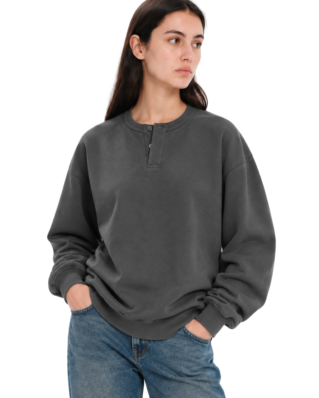 Henley Crewneck