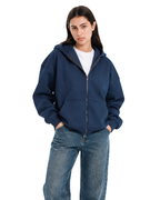 Drop Shoulder Zip-Up