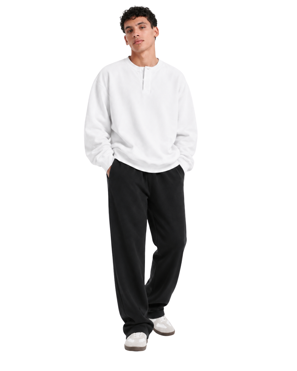 Henley Crewneck