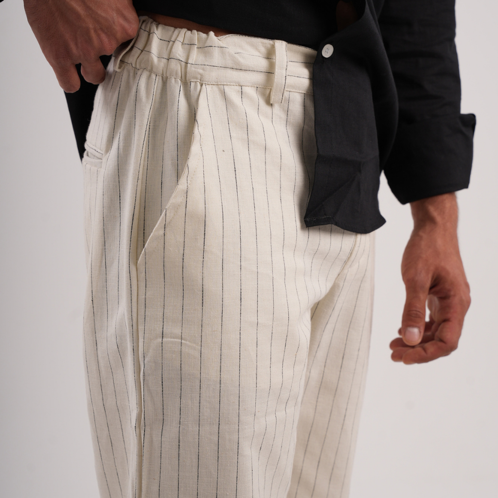 Pinstriped Pants