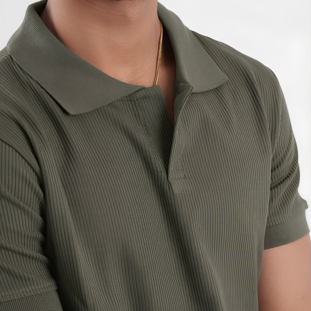 Knit Polo Tee