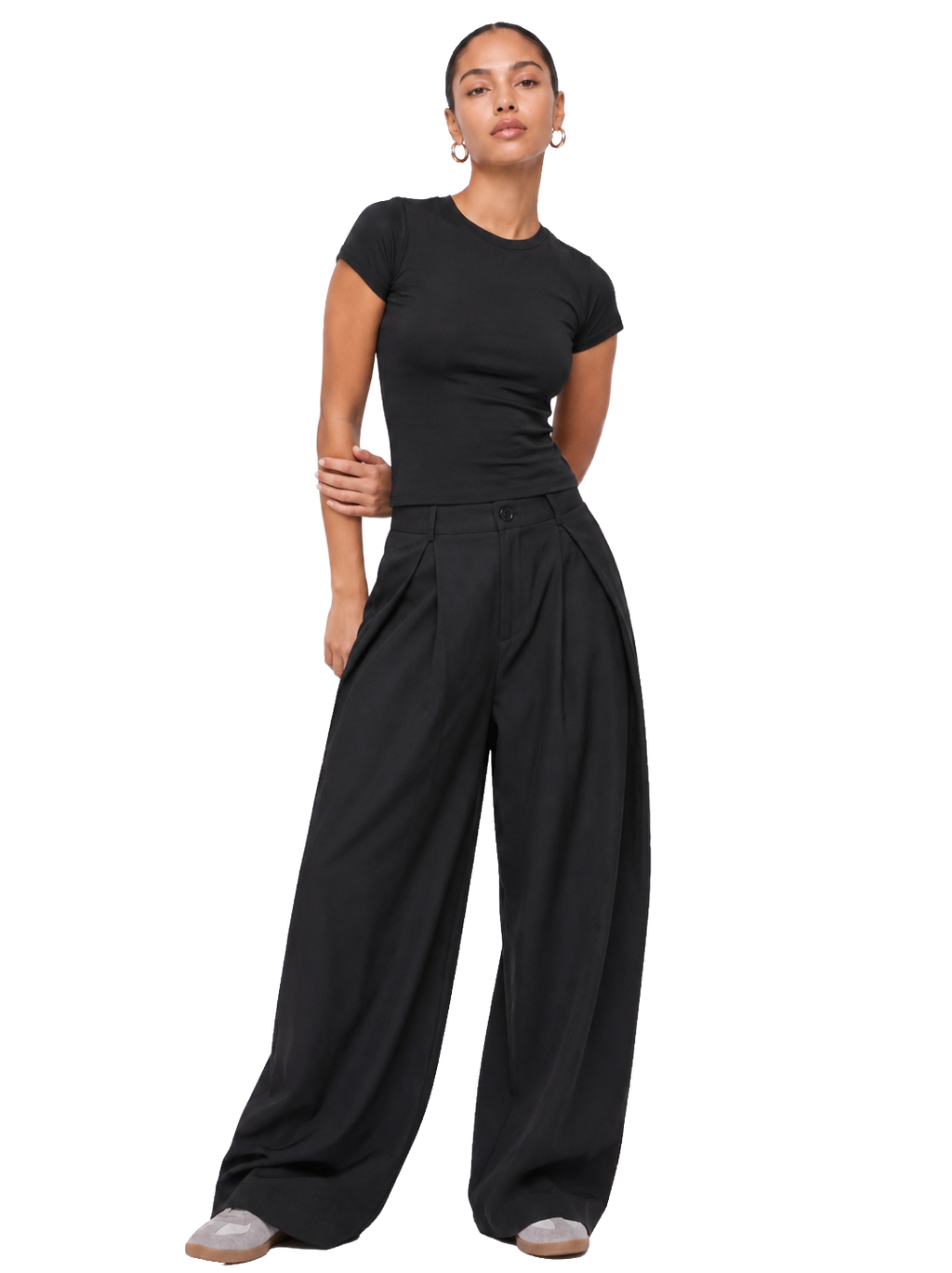 Dual-Layer Short Sleeve Top