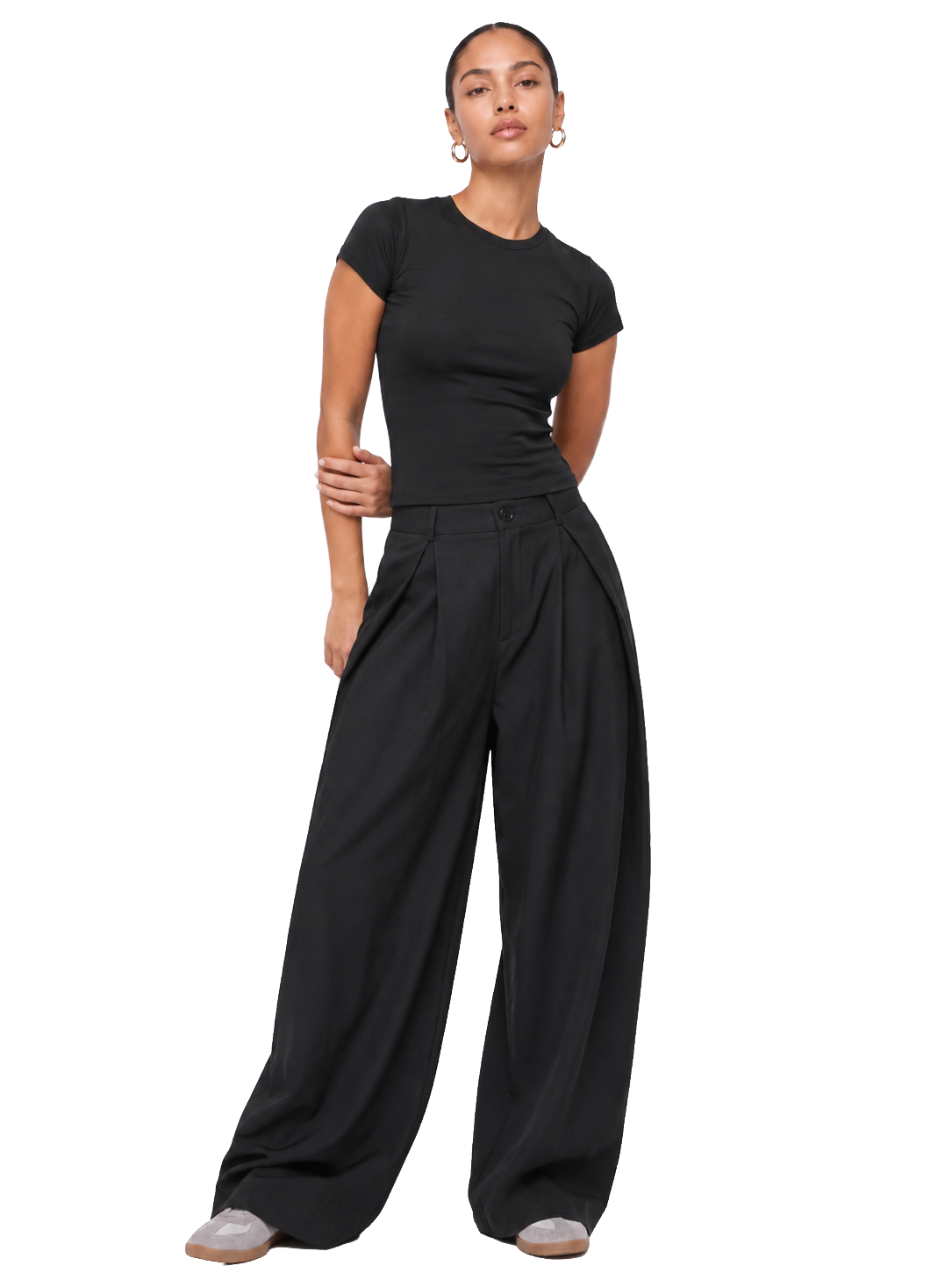 Dual-Layer Short Sleeve Top