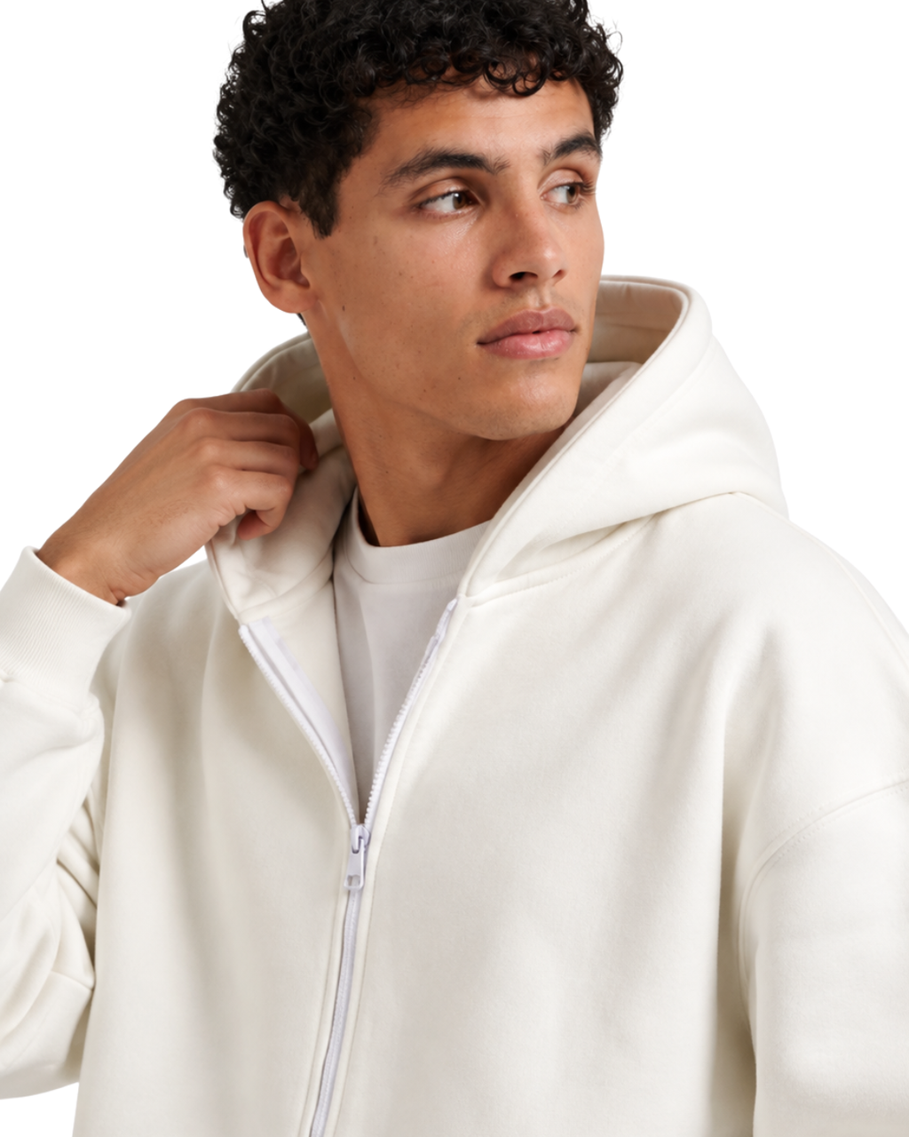 Drop Shoulder Zip-Up