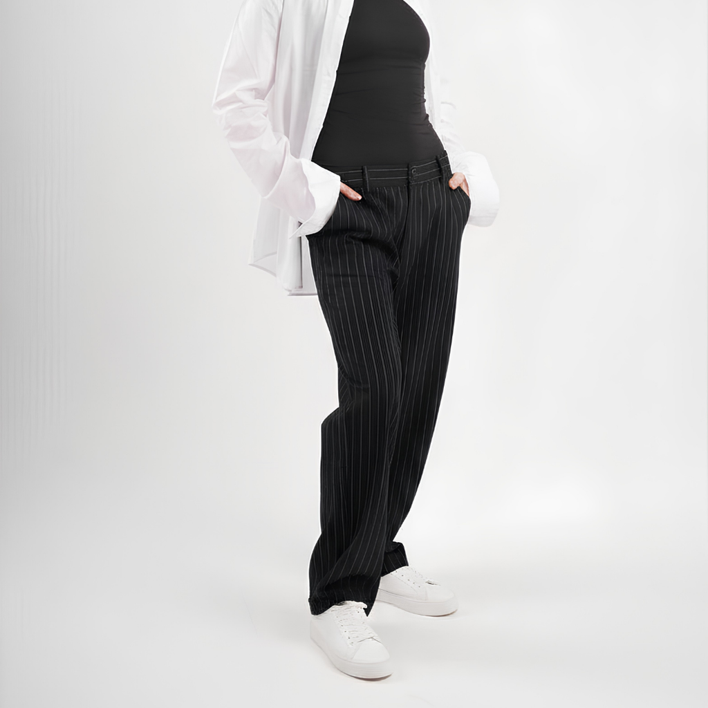 Pinstriped Pants