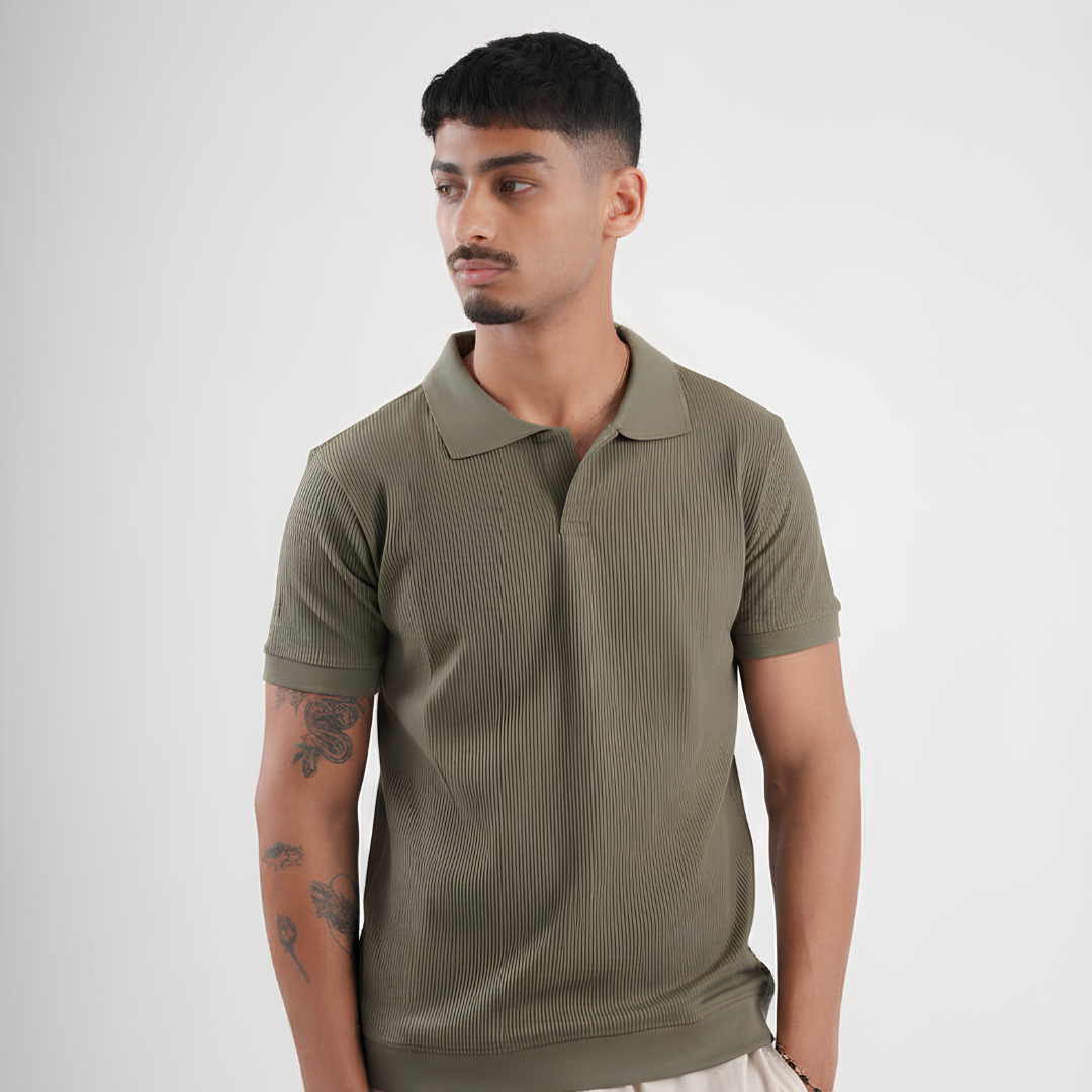 Knit Polo Tee