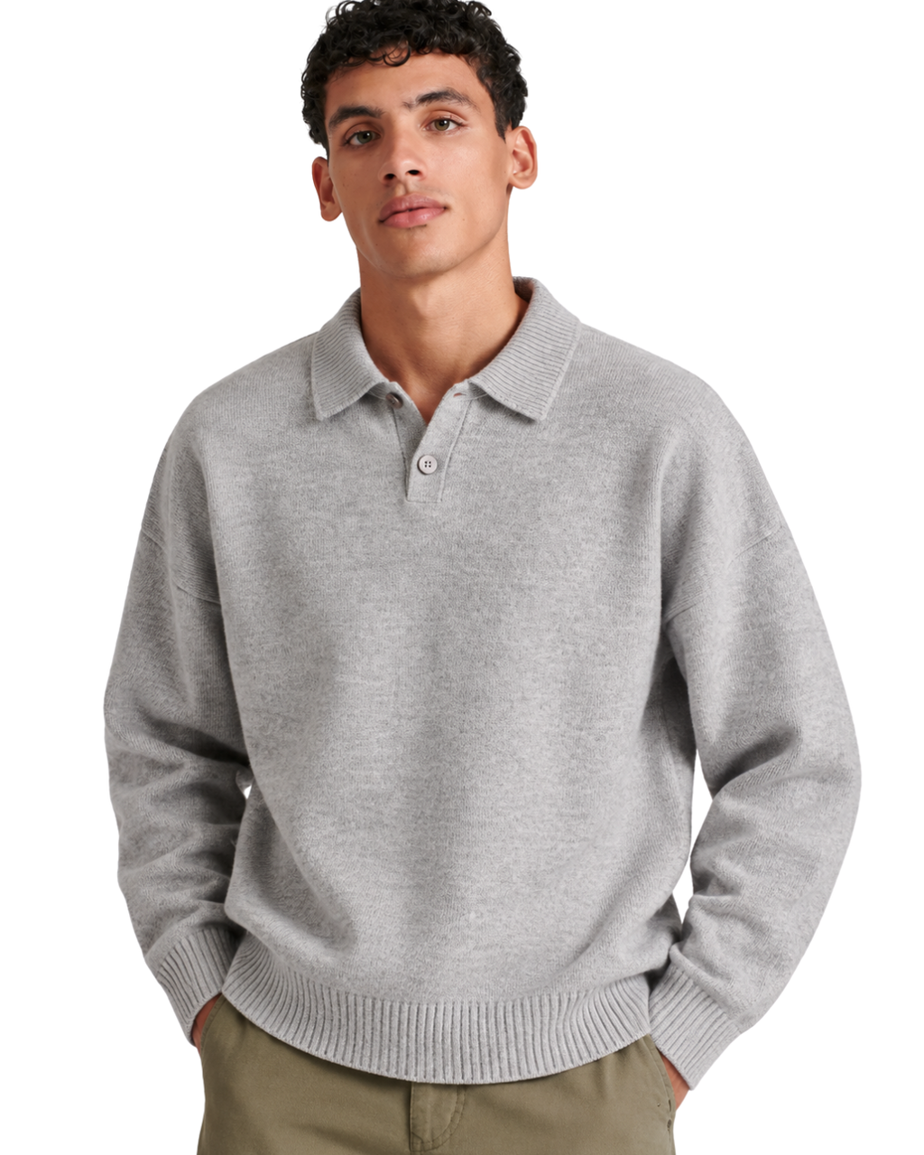 Knit Polo Sweater