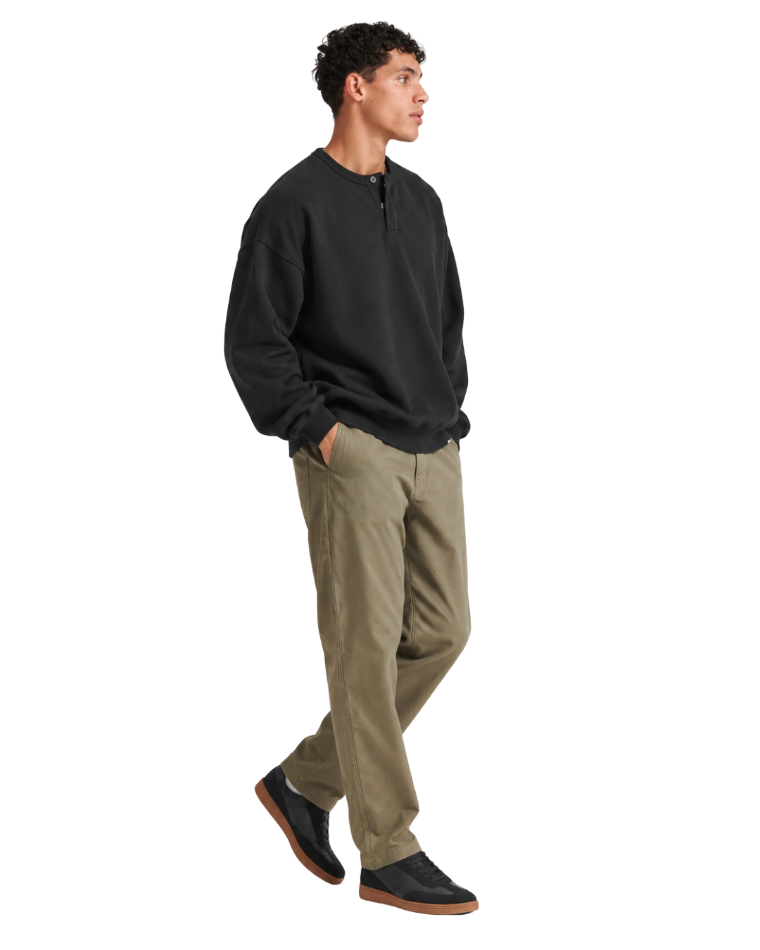Henley Crewneck