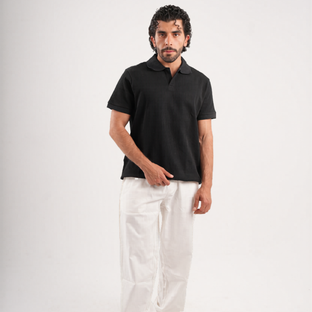 Knit Polo Tee