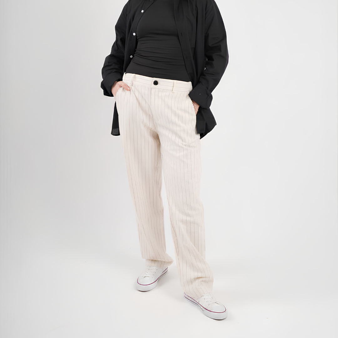 Pinstriped Pants