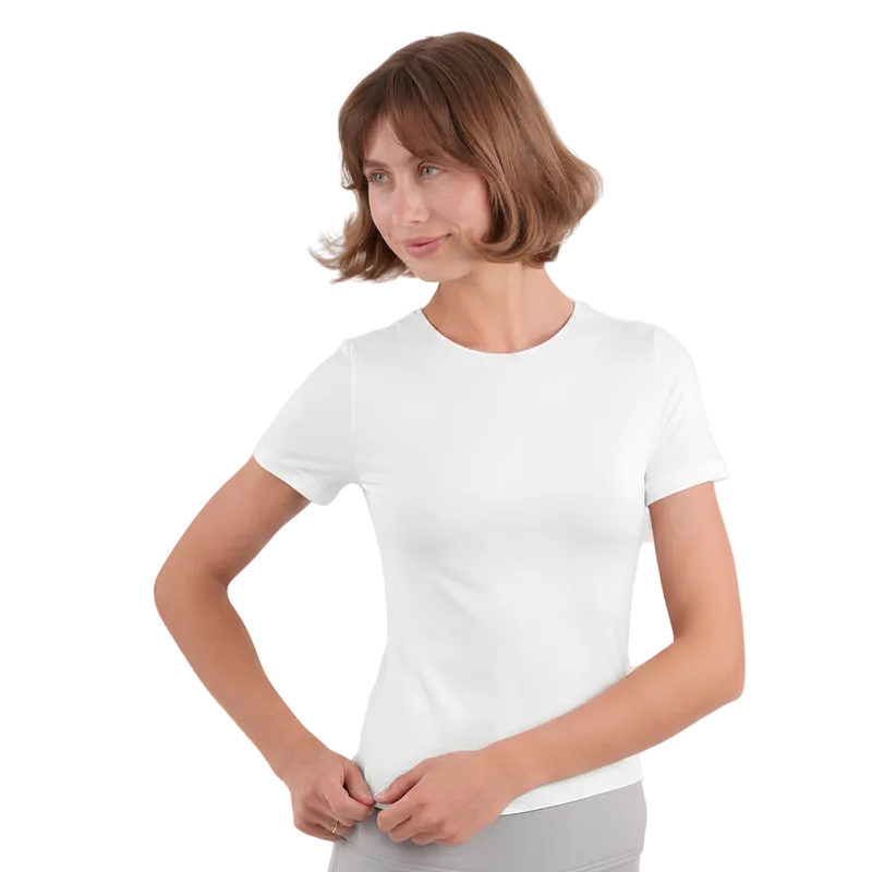 Dual-Layer Short Sleeve Top