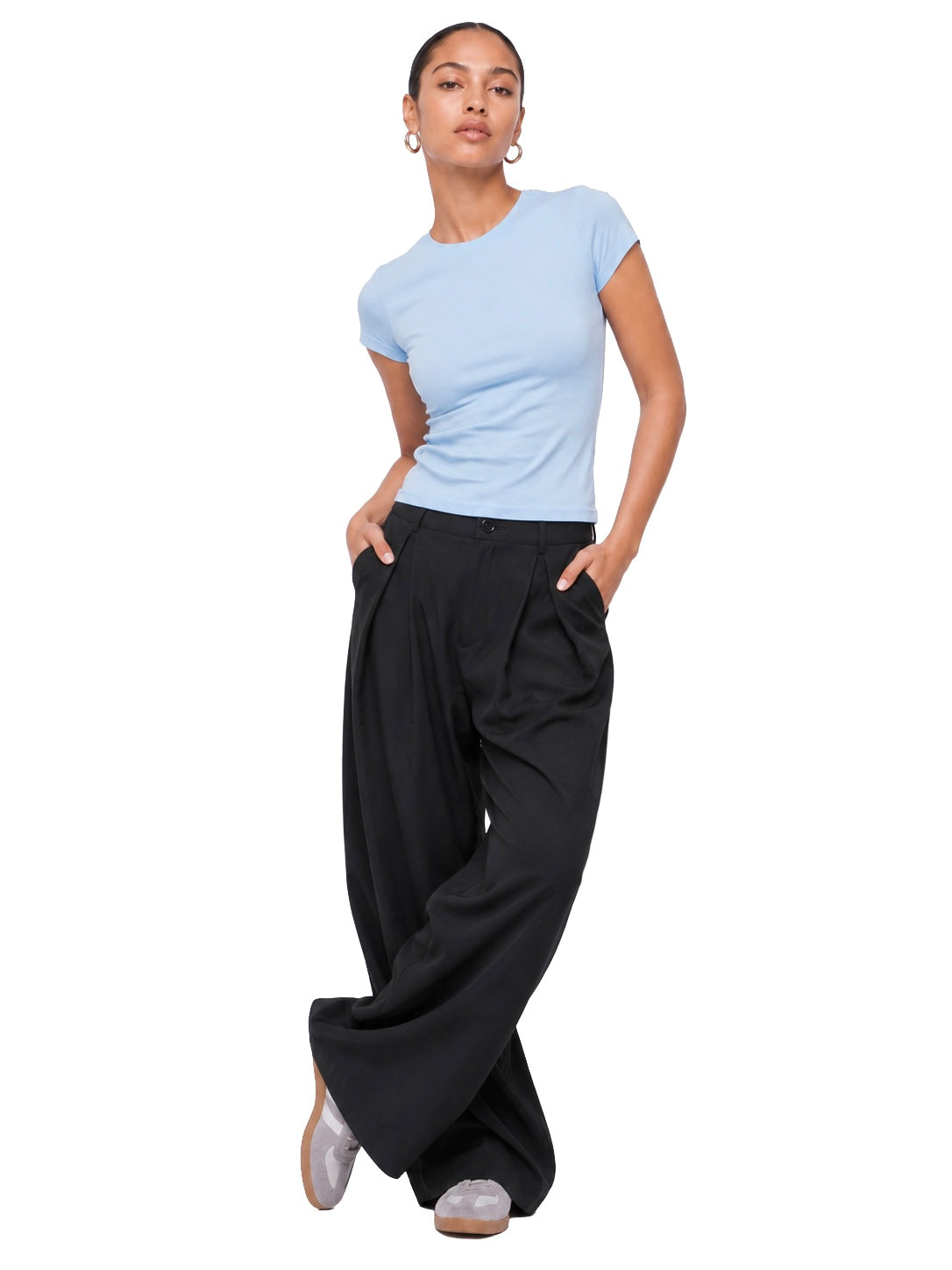 Dual-Layer Short Sleeve Top