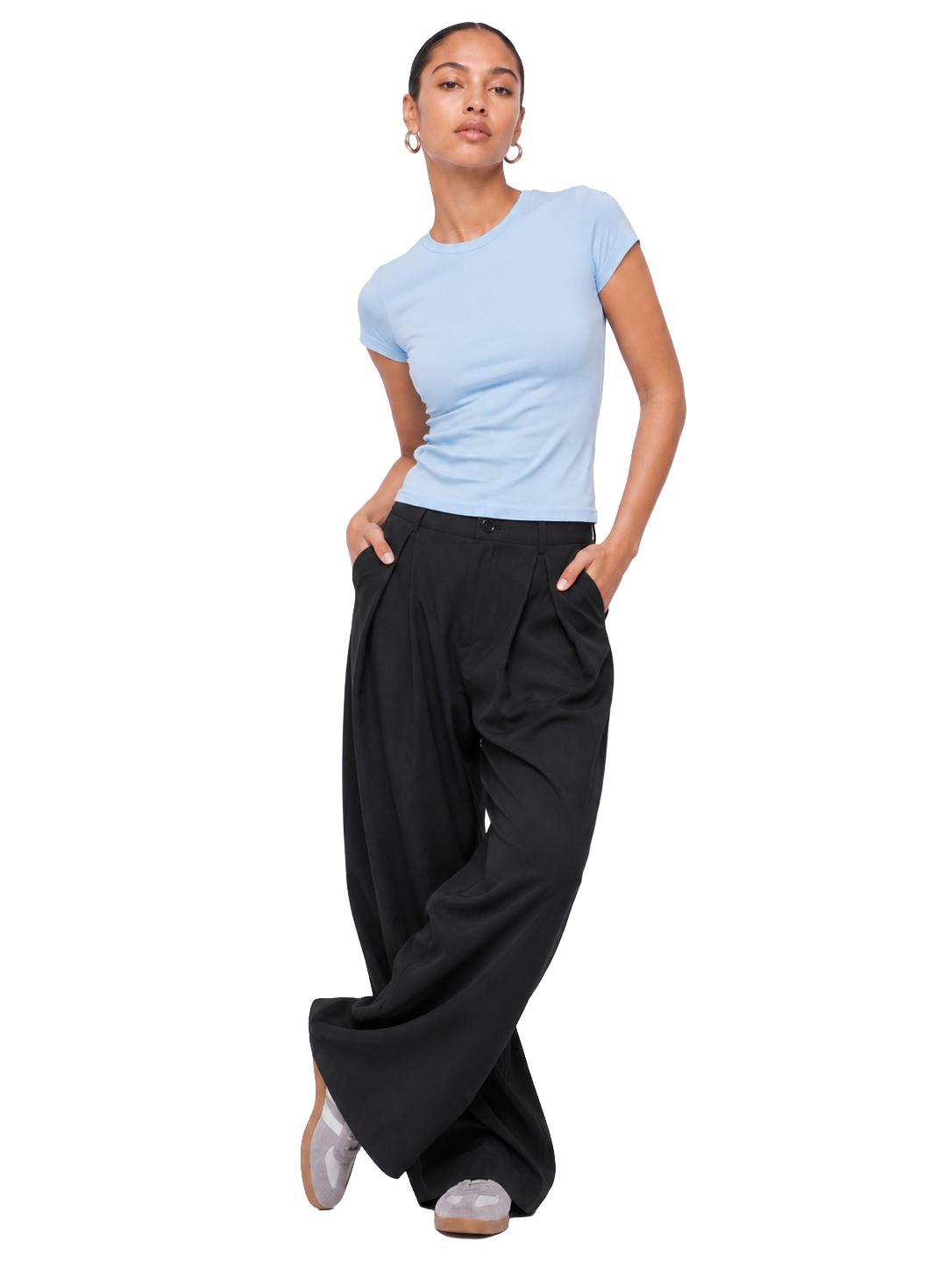 Dual-Layer Short Sleeve Top
