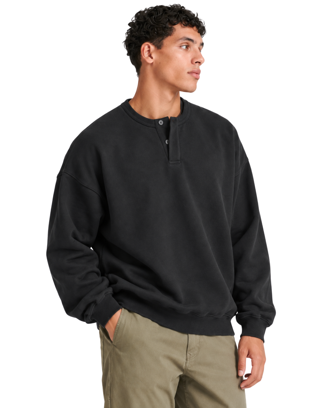 Henley Crewneck