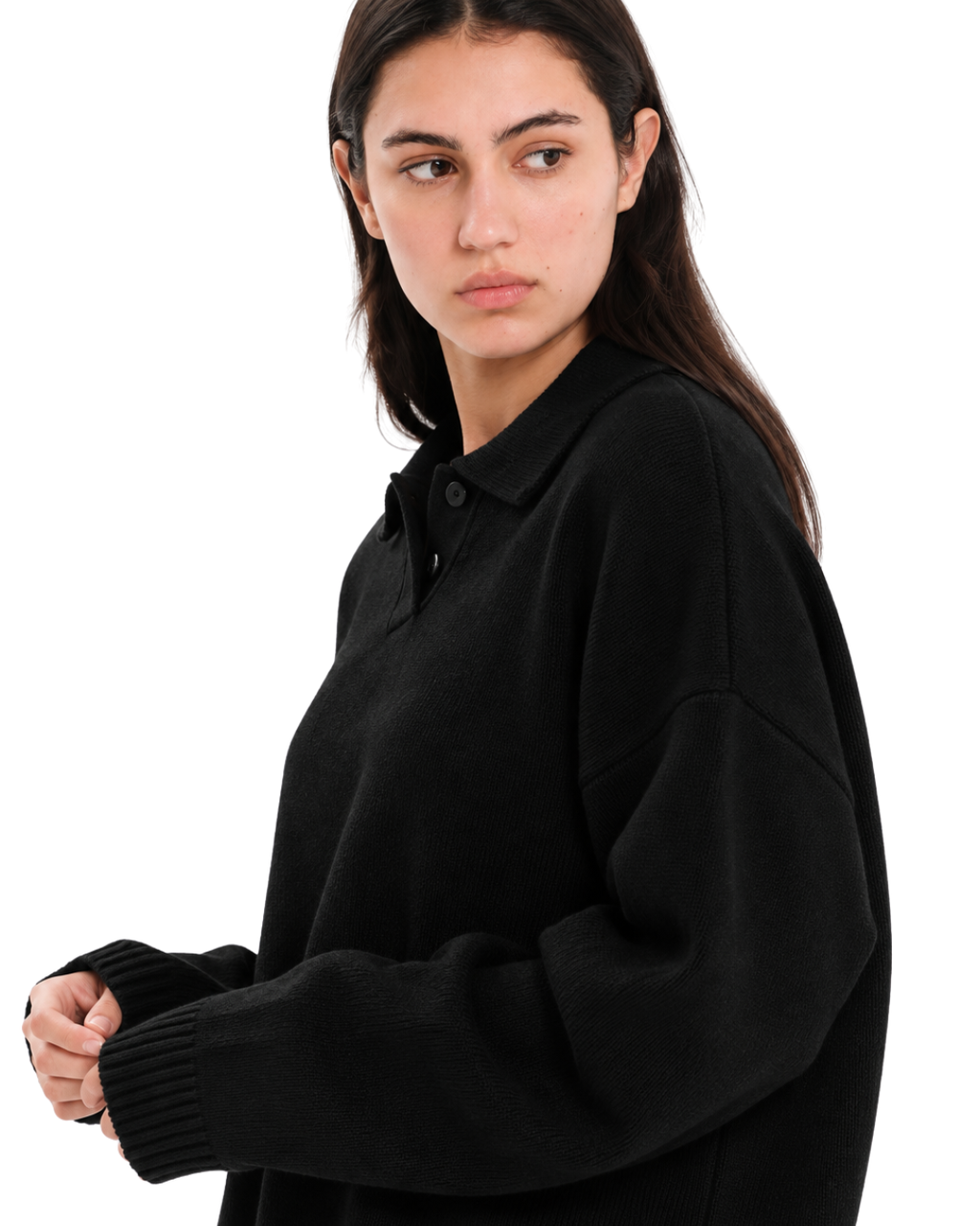Knit Polo Sweater