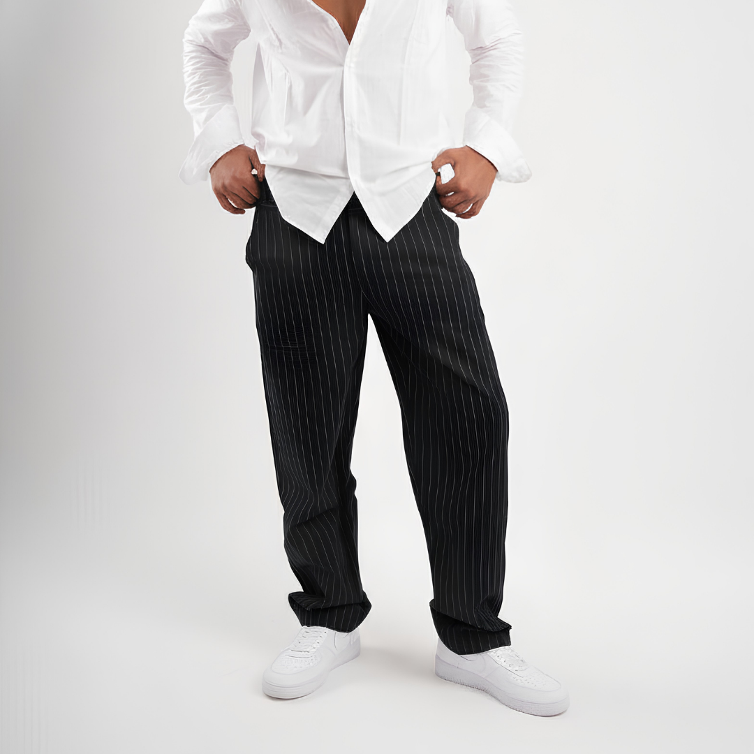 Pinstriped Pants