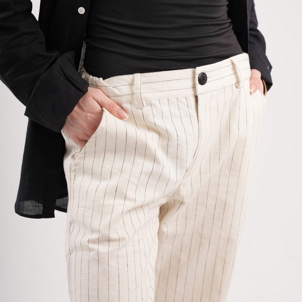 Pinstriped Pants