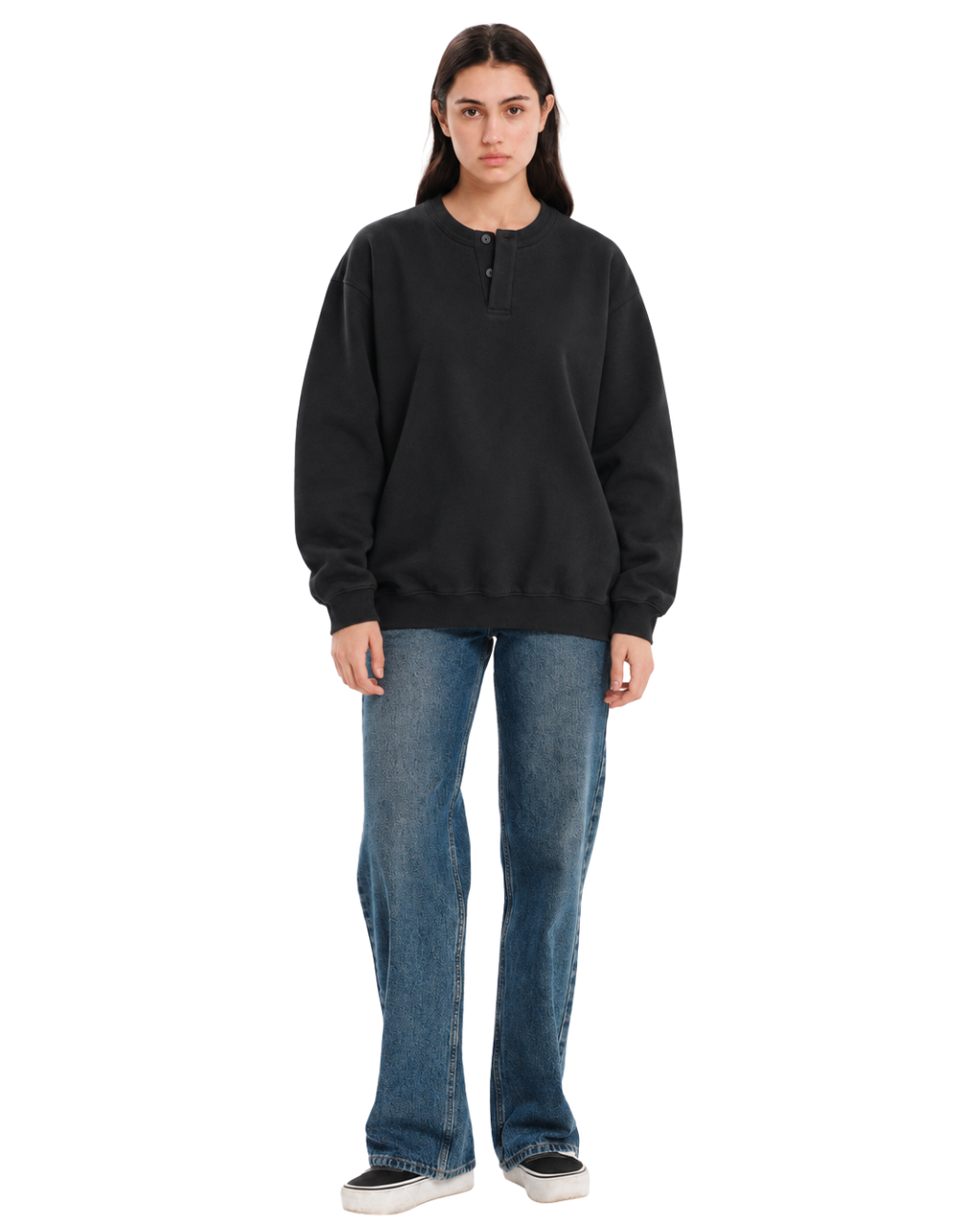 Henley Crewneck