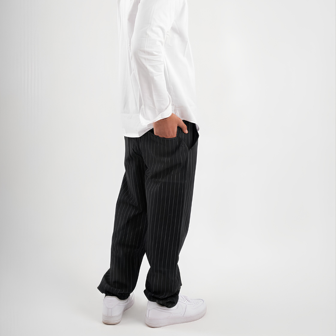 Pinstriped Pants