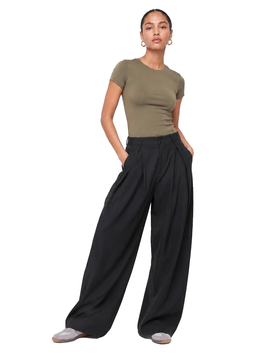 Dual-Layer Short Sleeve Top