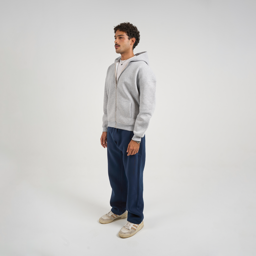 Drop Shoulder Zip-up