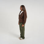 Drop Shoulder Zip-up
