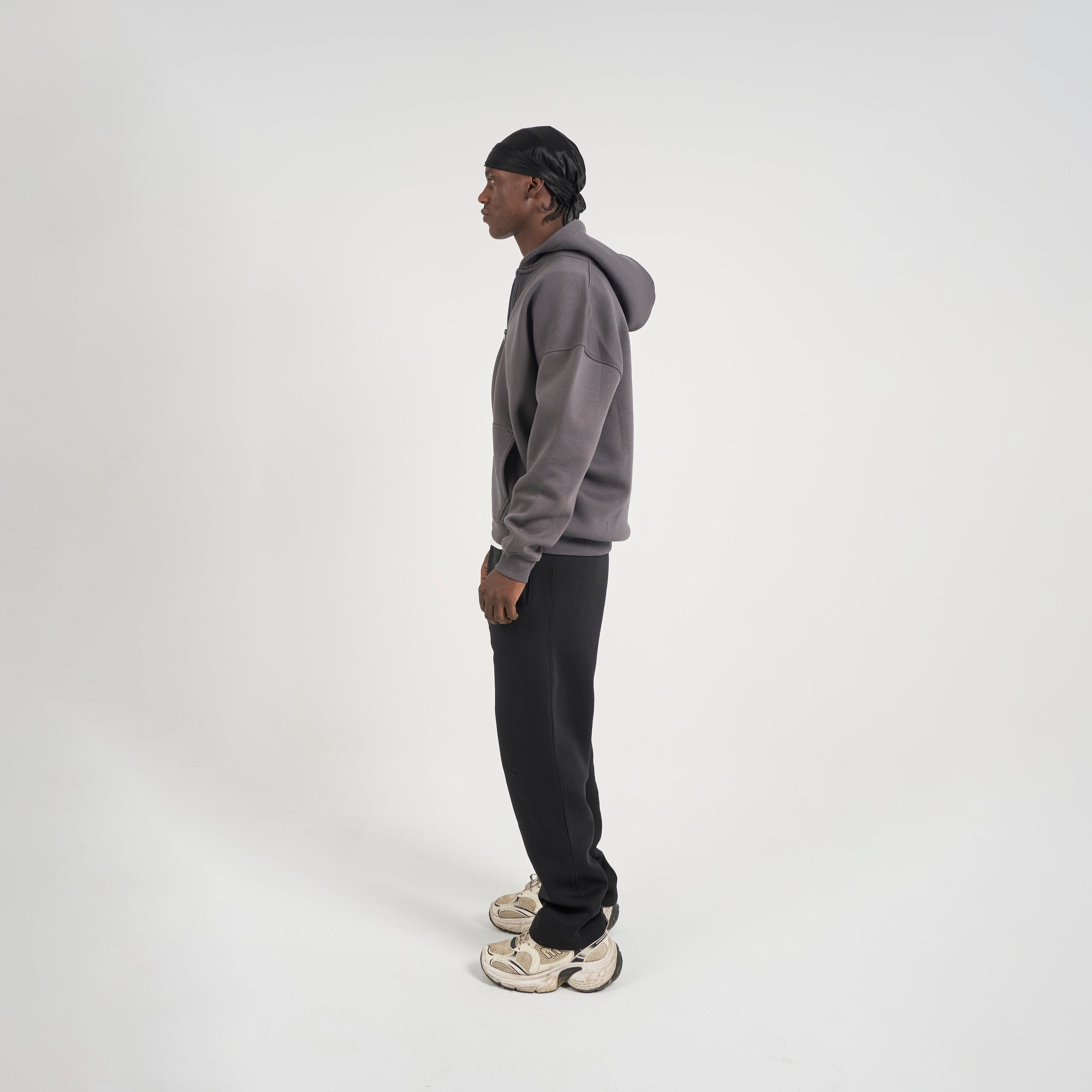 Drop Shoulder Zip-up
