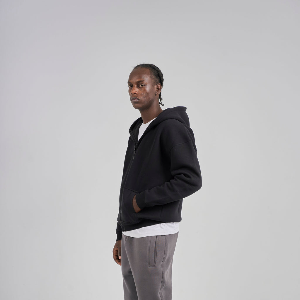 Drop Shoulder Zip-up