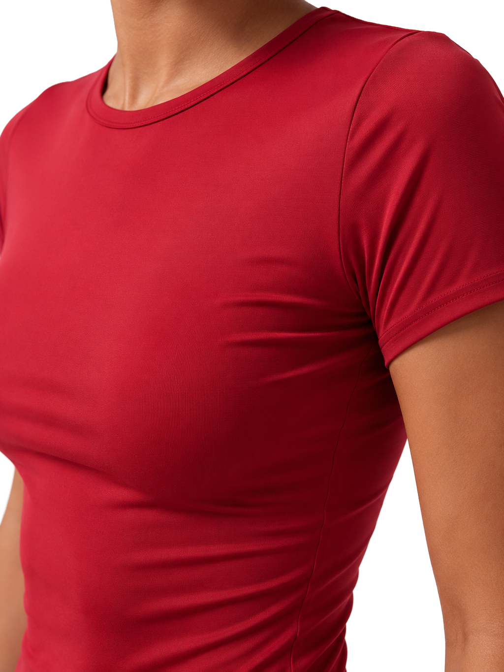 Dual-Layer Short Sleeve Top