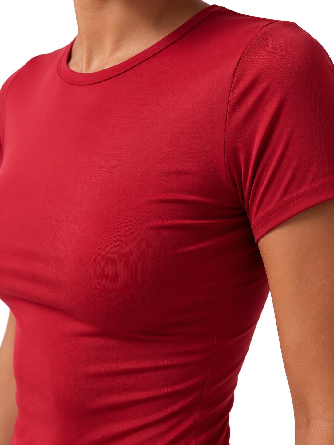 Dual-Layer Short Sleeve Top