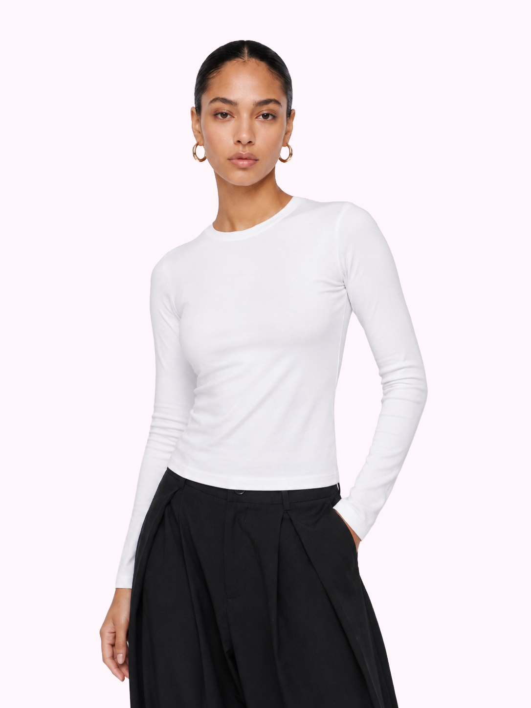 Cotton Long Sleeve Top